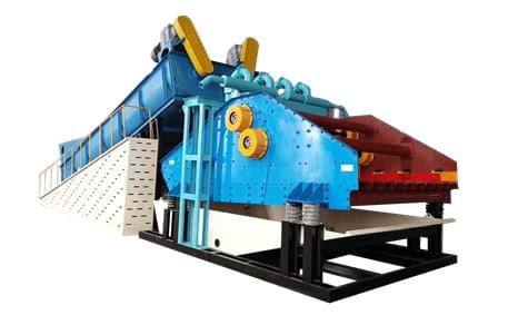 Spiral sand washing and recycling machine