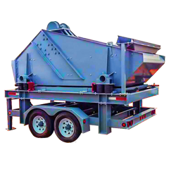 Mobile dewatering screen