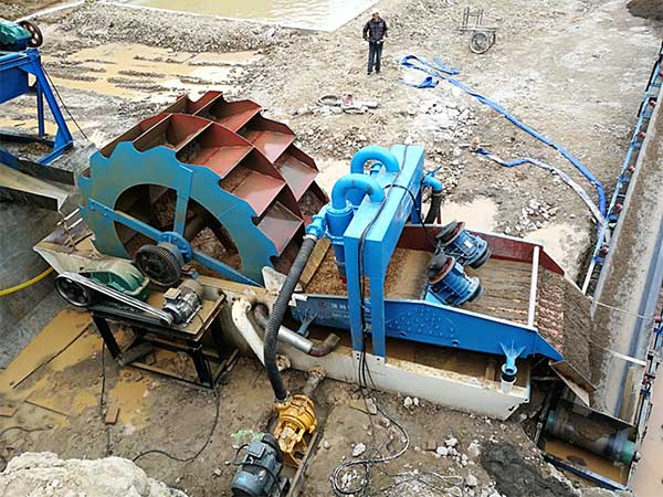 20tph sand washer and dewatering screen